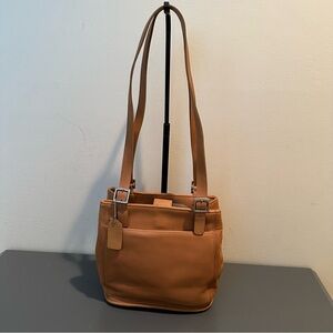 Vintage Coach Tan Leather Bucket / Shoulder Bag style 6008 (1999)